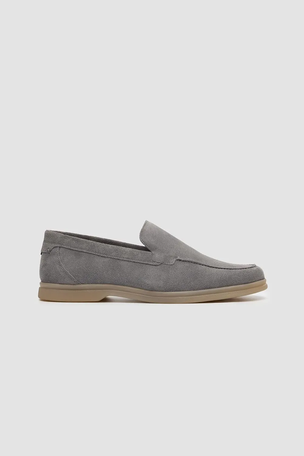 Men’s Suede Leather Slip-On Loafers - Business Smart Casual Moccasin-Style Shoes