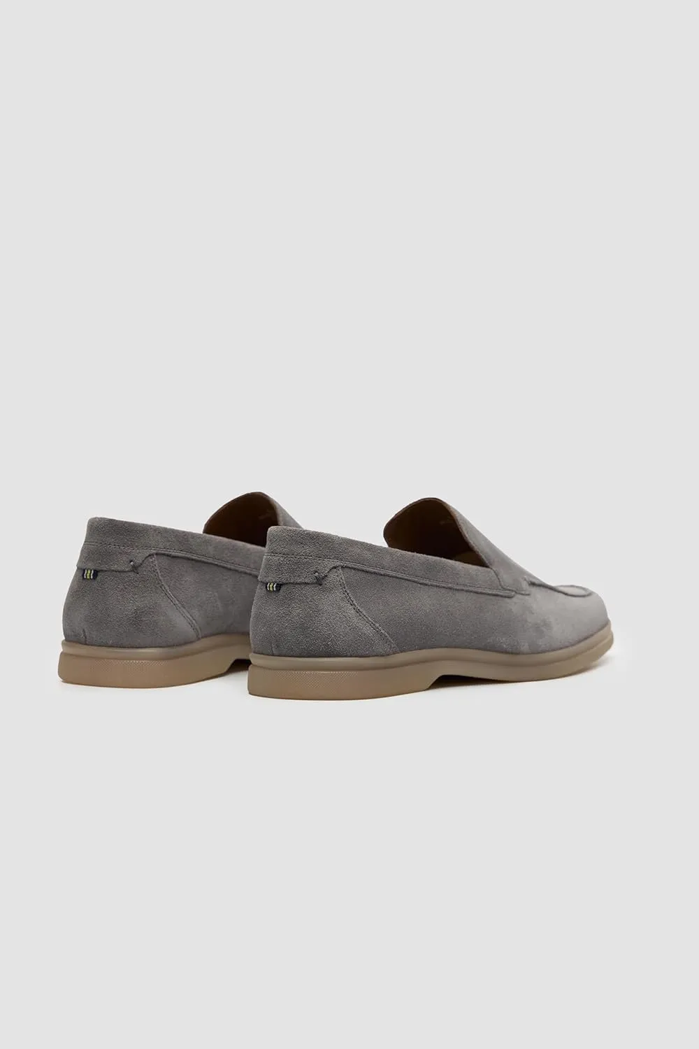Men’s Suede Leather Slip-On Loafers - Business Smart Casual Moccasin-Style Shoes