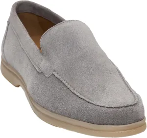Men’s Suede Leather Slip-On Loafers - Business Smart Casual Moccasin-Style Shoes