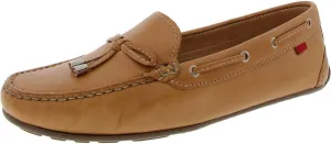 MJNY Womens Casual Comfortable Genuine Leather Lightweight Driving Moccasins Classic Fashion Tiebow Slip On Ladies Driving Loafer Flat Shoes