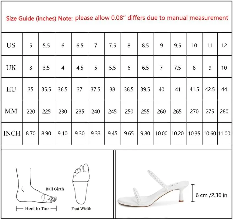 Modatope Two Strap Heeled Sandals for Women Kitten Heel Rounded Toe Heels Women Slip on Open Toe Sandals