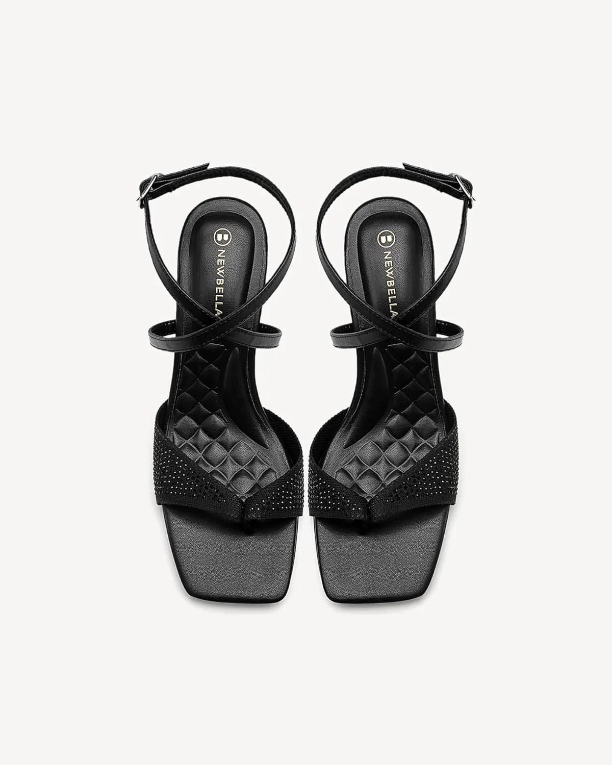 MOUSSE FIT Women Square Toe Heeled Sandals, Sweet Mesh Women Heeled Sandals with Stiletto Heel for Party Wedding Dress Shoes