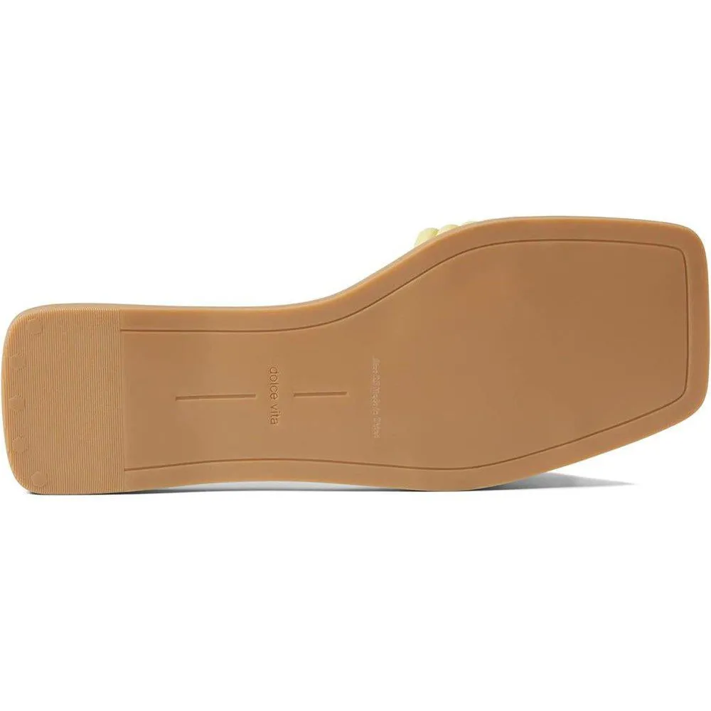 Nonika Daffodil Leather Flat Sandals