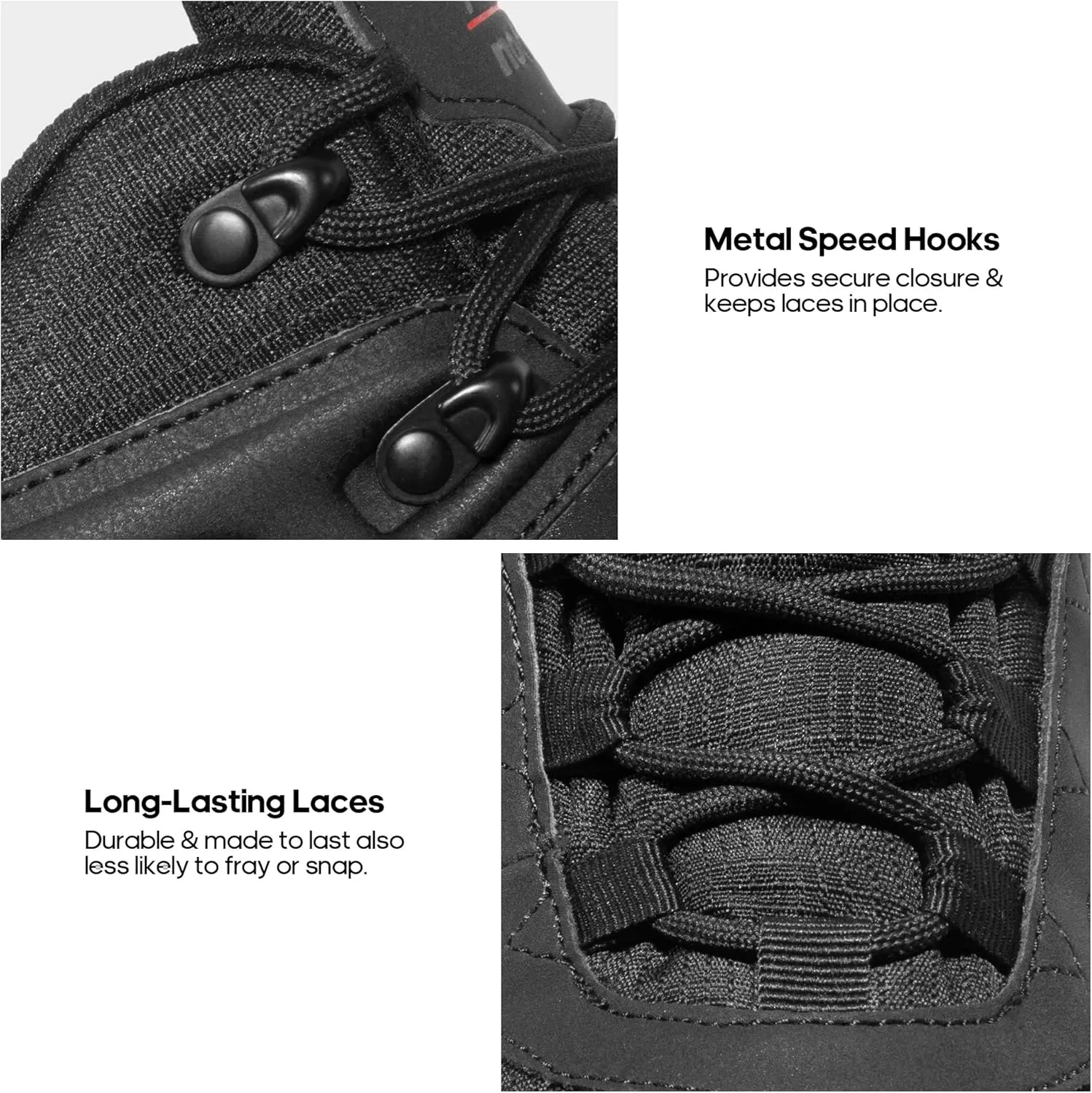 NORTIV 8 Men's Waterproof Hiking Boots, Lightweight Tactical Boots for Men, Mid Ankle Men's Hiking Boots for Trekking Trails, Outdoor Adventures Hiking