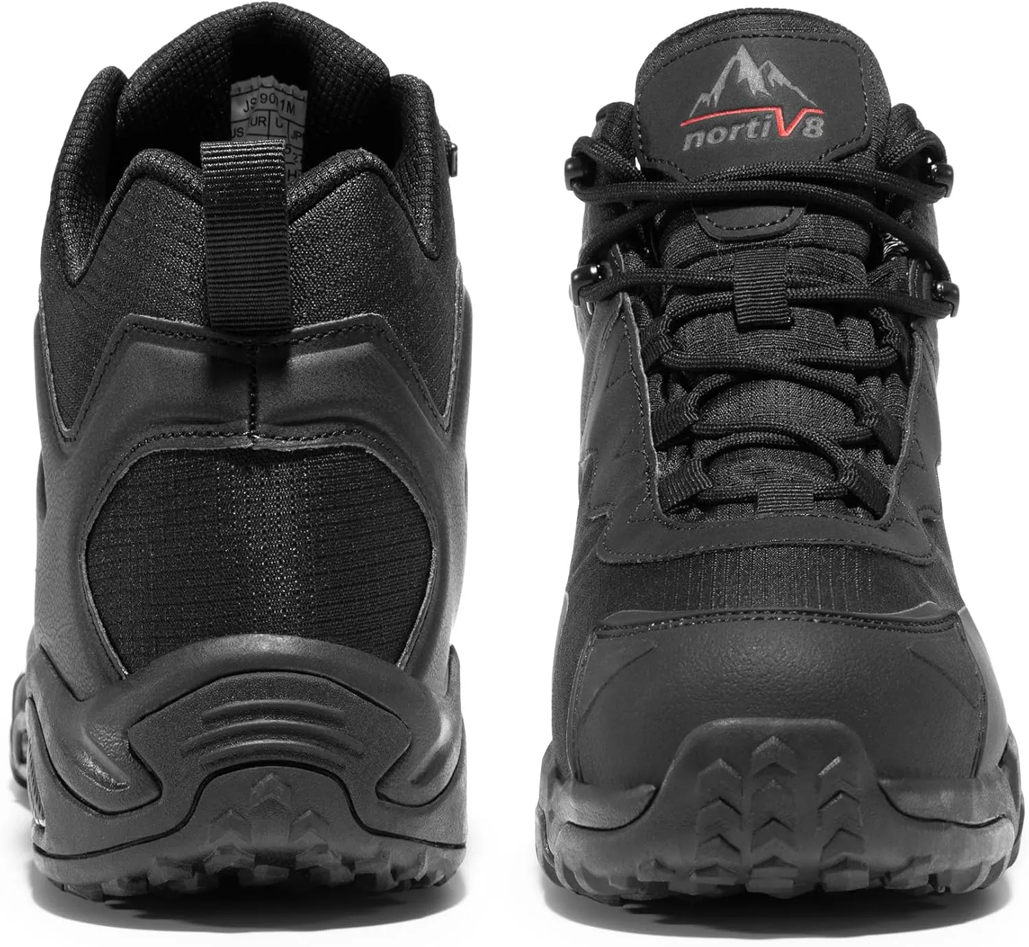 NORTIV 8 Men's Waterproof Hiking Boots, Lightweight Tactical Boots for Men, Mid Ankle Men's Hiking Boots for Trekking Trails, Outdoor Adventures Hiking