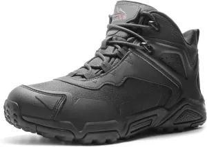 NORTIV 8 Men's Waterproof Hiking Boots, Lightweight Tactical Boots for Men, Mid Ankle Men's Hiking Boots for Trekking Trails, Outdoor Adventures Hiking