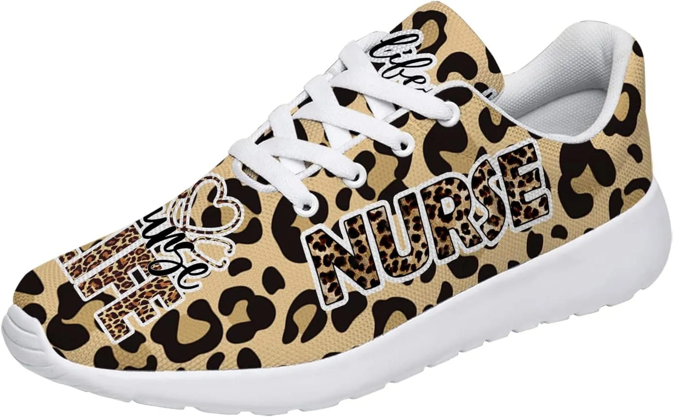 Nurse Themed Womens Mens Running Shoes 3D Printed Tennis Walking Sneakers Gifts for Ladies