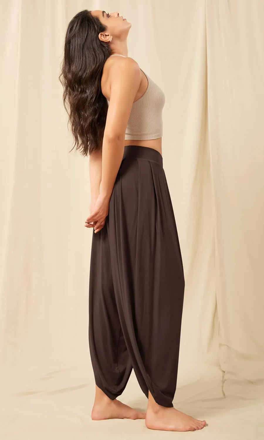 ODODOS Women's Wide Leg Pants with Pockets Lightweight Loose Draped Casual Palazzo Lounge Pajama Harem Pants