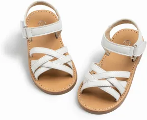 ohsofy Girls Sandals Closed Toe Flower Summer Outdoor Beach Dress Shoes (Toddler/Little Kid)