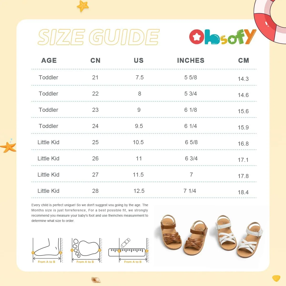 ohsofy Girls Sandals Closed Toe Flower Summer Outdoor Beach Dress Shoes (Toddler/Little Kid)