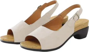 Open Toe Heeled Sandals for Women Chunky Block Heel Strappy Ankle Strap Wedding Party Shoes