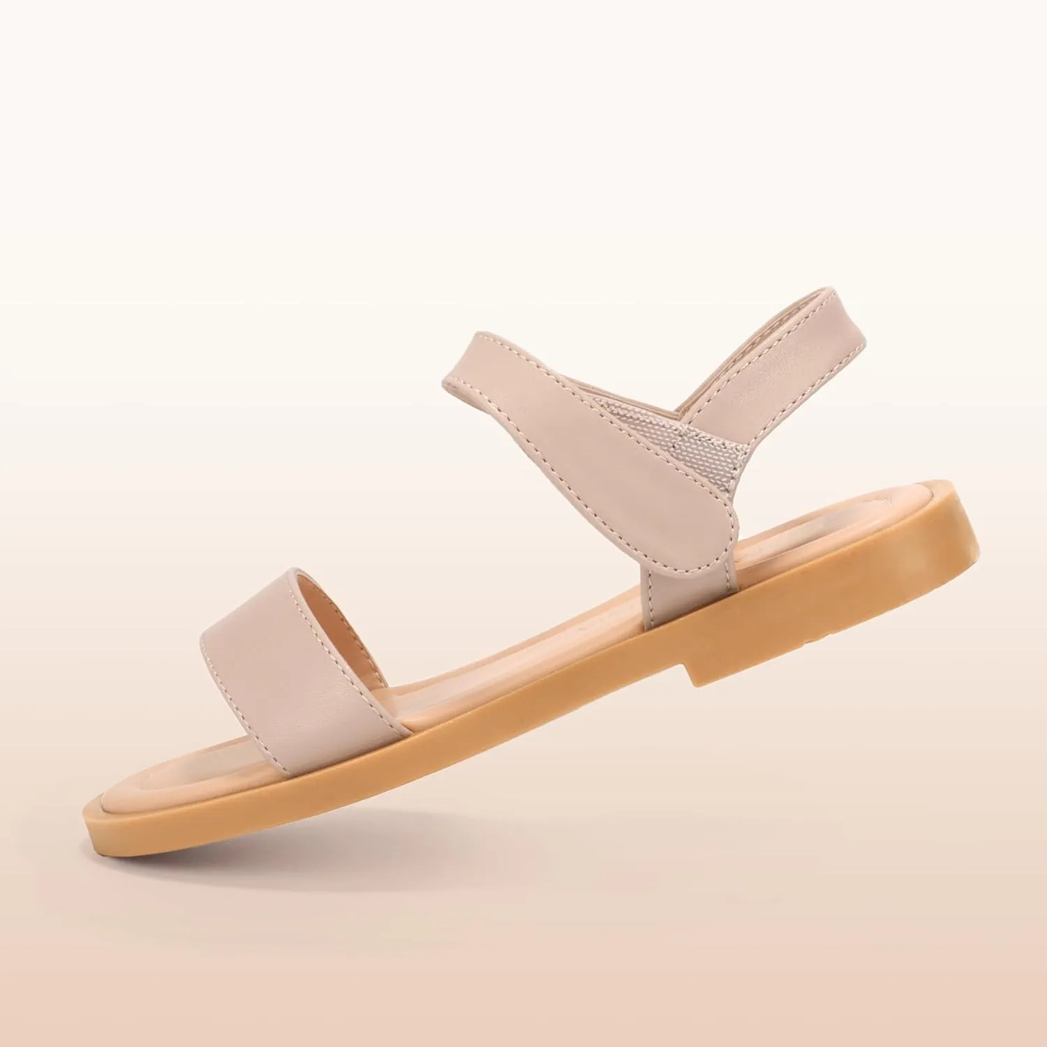 PANDANINJIA Gina Girls Sandals Open Toe Summer Flats Dress Sandals Shoes Toddler/Little Kid/Big Kid