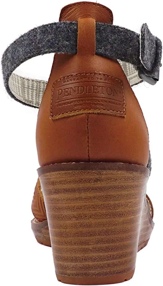 Pendleton Women's Baylands Wedge Waterproof Leather and Pendleton Wool