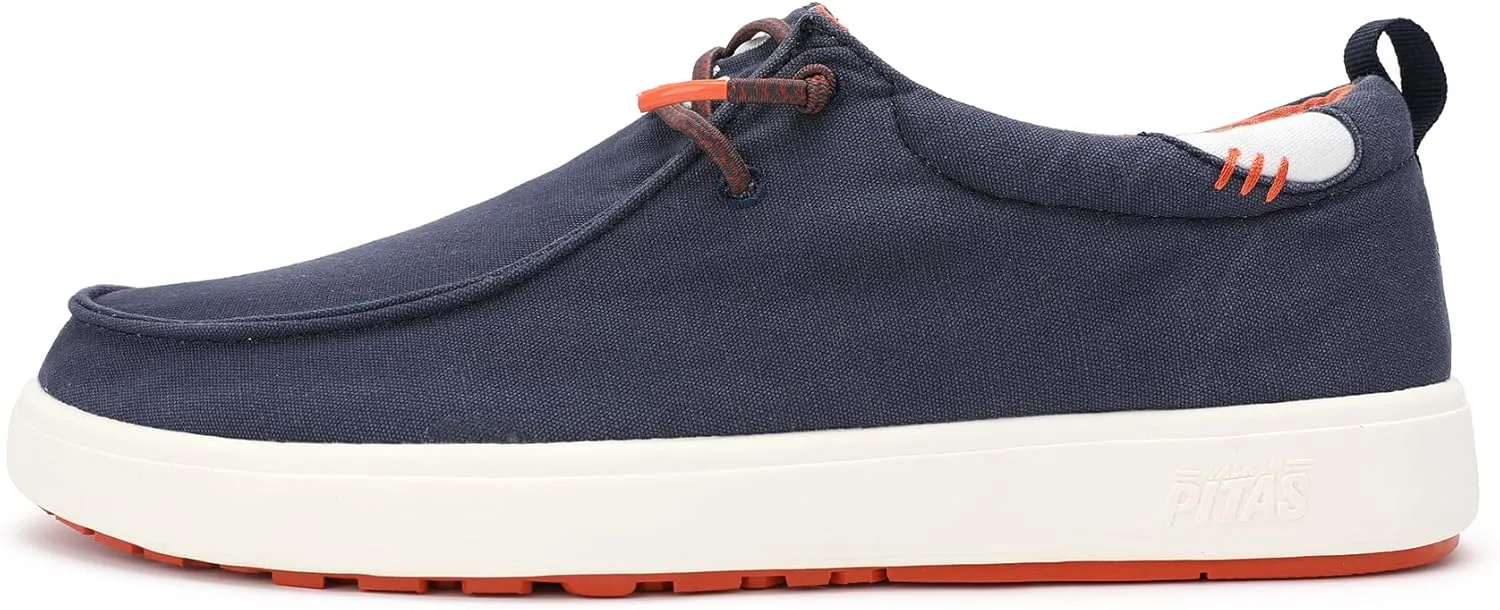 PITAS Men’s Biarritz Casual Boat Shoes | Breathable Slip-On Loafers for Men | Ultra Light & Comfortable for Everyday Wear | Dark Blue