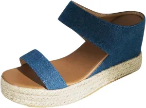 Platform Sandals for Women 2025 Women Chunky Heel Platform Sandals Open Toe Design Adjustable Buckle Straps Lightweight Comfortable Beach Vacation Shoes