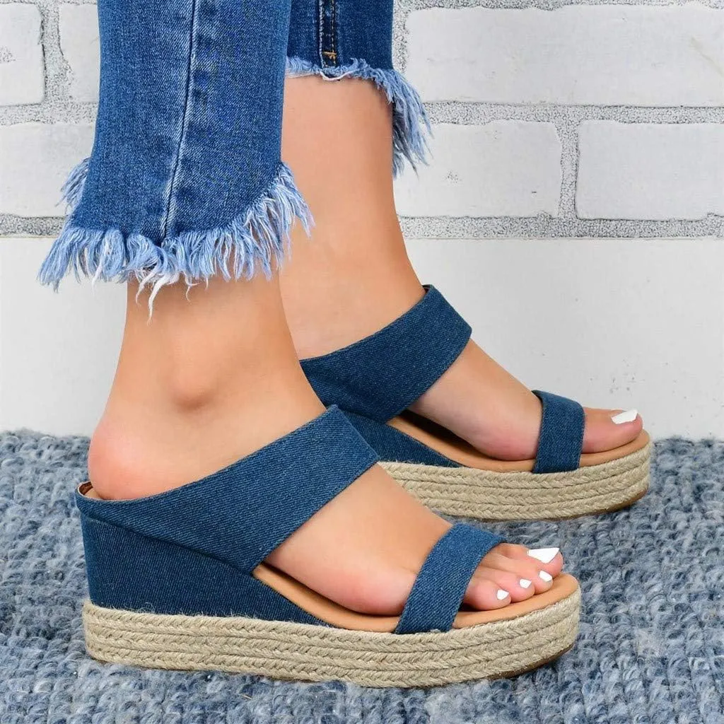 Platform Sandals for Women 2025 Women Chunky Heel Platform Sandals Open Toe Design Adjustable Buckle Straps Lightweight Comfortable Beach Vacation Shoes