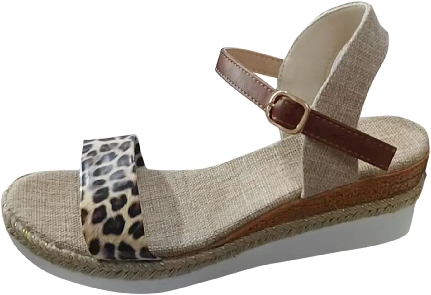 Platform Sandals Women Dressy 2025 Summer Beach Vacation Shoes Open Toe Buckle Ankle Strap Wedge Sandals Fashion Trendy Dressy Sandal Arch Support Wedge Sandal 2025