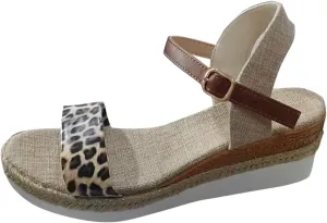 Platform Sandals Women Dressy 2025 Summer Beach Vacation Shoes Open Toe Buckle Ankle Strap Wedge Sandals Fashion Trendy Dressy Sandal Arch Support Wedge Sandal 2025