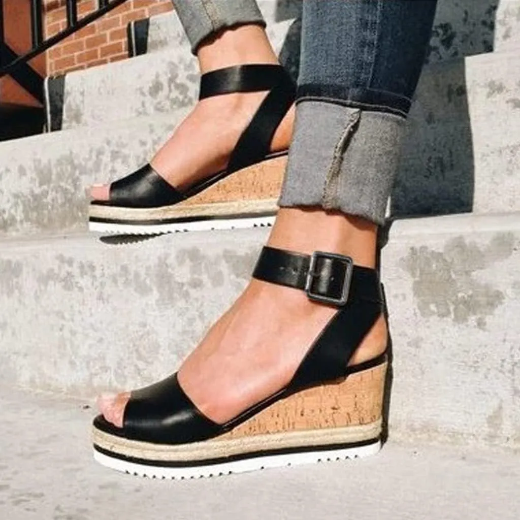 Platform Sandals Women Slip On Slide Comfortable with Memory Foam Footbed and Low Wedge Heel for Errand Running Comfortable Orthopedic Sandal Beach Dressy Flip Flops for Wide Toe 2025 Spring
