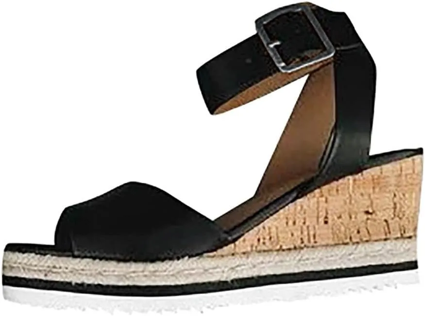 Platform Sandals Women Slip On Slide Comfortable with Memory Foam Footbed and Low Wedge Heel for Errand Running Comfortable Orthopedic Sandal Beach Dressy Flip Flops for Wide Toe 2025 Spring