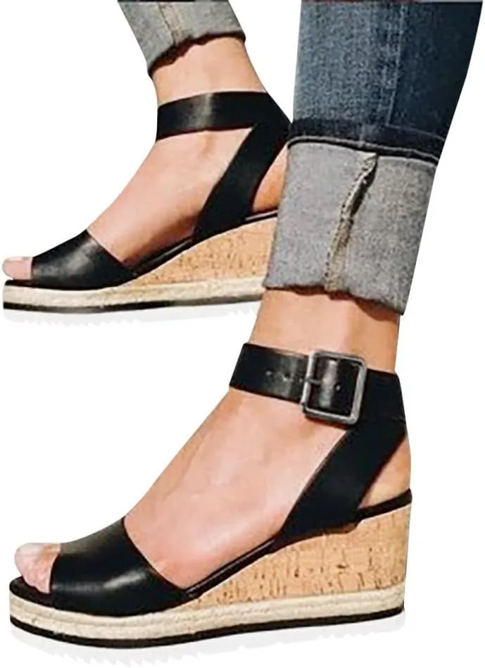 Platform Sandals Women Slip On Slide Comfortable with Memory Foam Footbed and Low Wedge Heel for Errand Running Comfortable Orthopedic Sandal Beach Dressy Flip Flops for Wide Toe 2025 Spring
