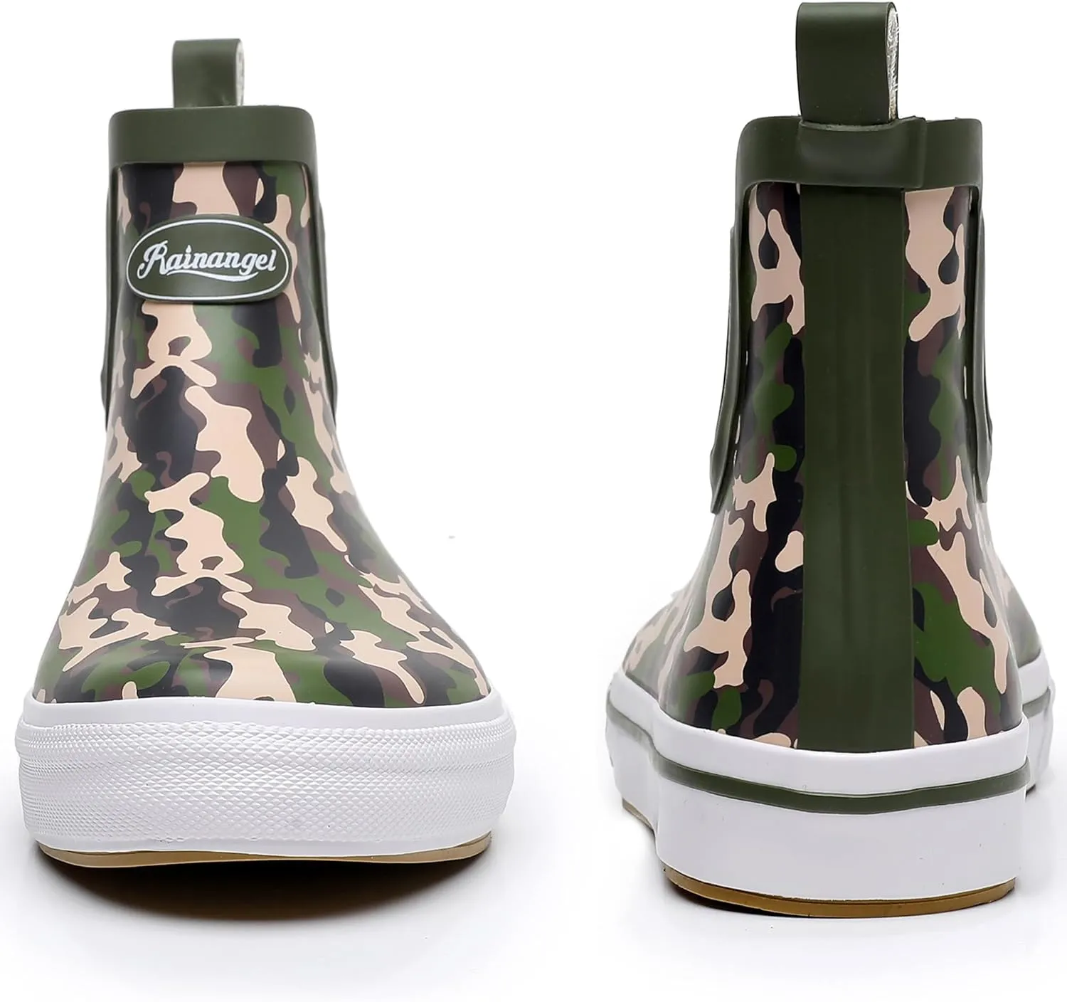 Rain Boots for Women and Men,Unisex Ankle Rain Shoes Anti-Slipping Rainboots with Comfortable Lightweight Garden Rubber Rain Boot and Outdoor Work Shoes,Waterproof Fishing Deck Boots