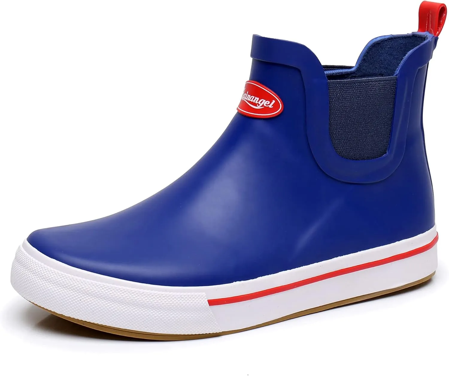 Rain Boots for Women and Men,Unisex Ankle Rain Shoes Anti-Slipping Rainboots with Comfortable Lightweight Garden Rubber Rain Boot and Outdoor Work Shoes,Waterproof Fishing Deck Boots