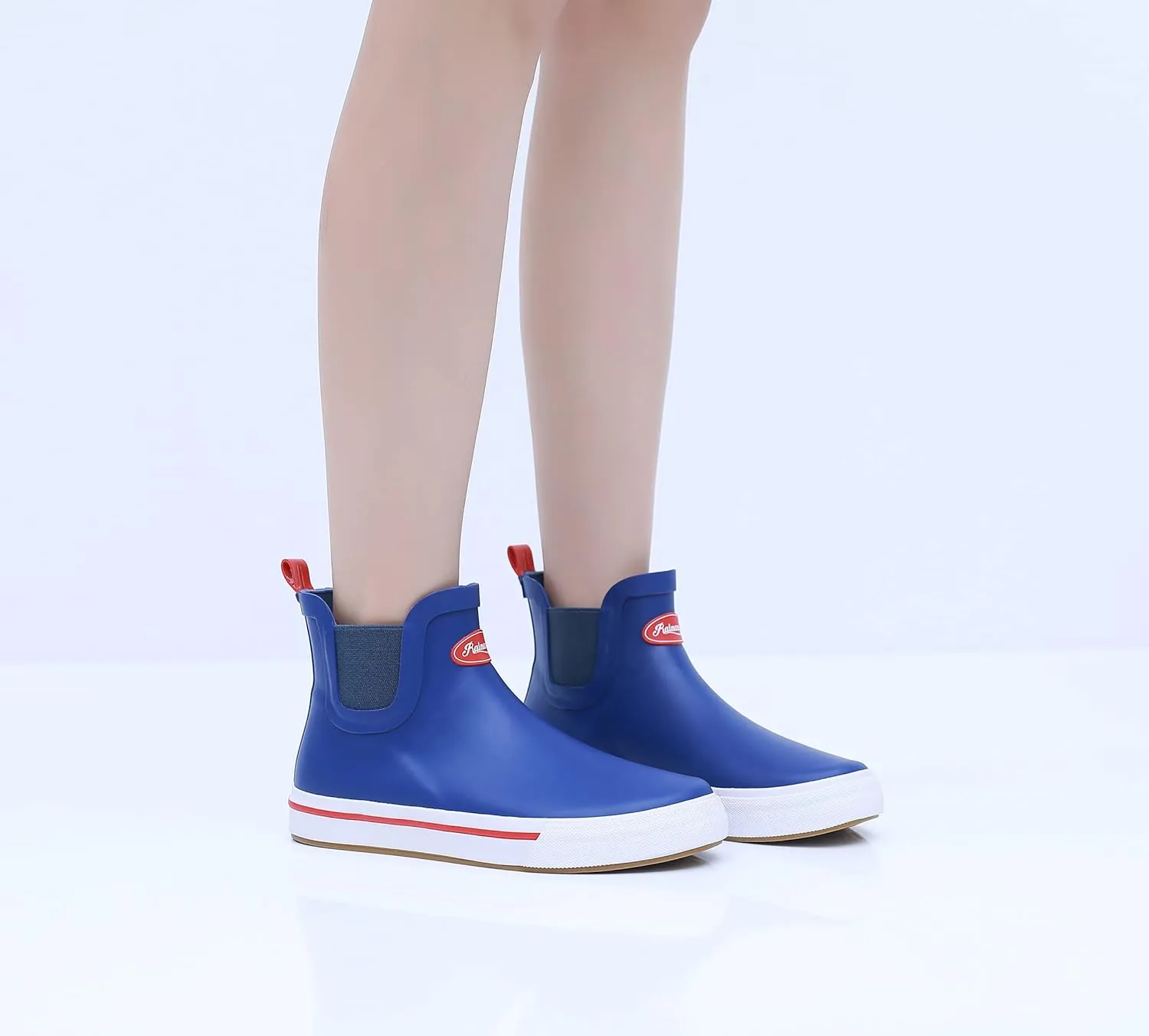 Rain Boots for Women and Men,Unisex Ankle Rain Shoes Anti-Slipping Rainboots with Comfortable Lightweight Garden Rubber Rain Boot and Outdoor Work Shoes,Waterproof Fishing Deck Boots