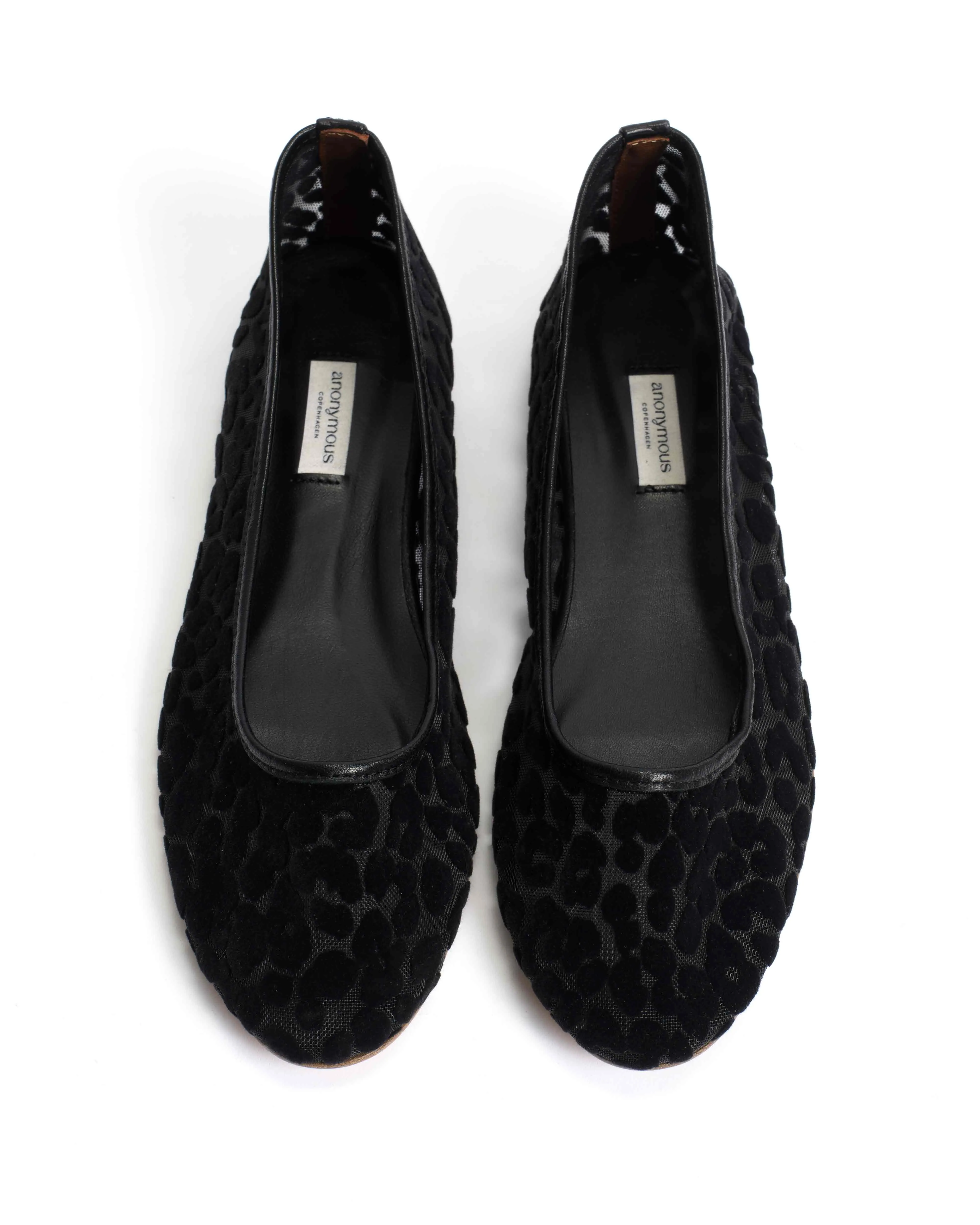 Sacha mosquito Shiny lamb & mosquito velvet leopard Black