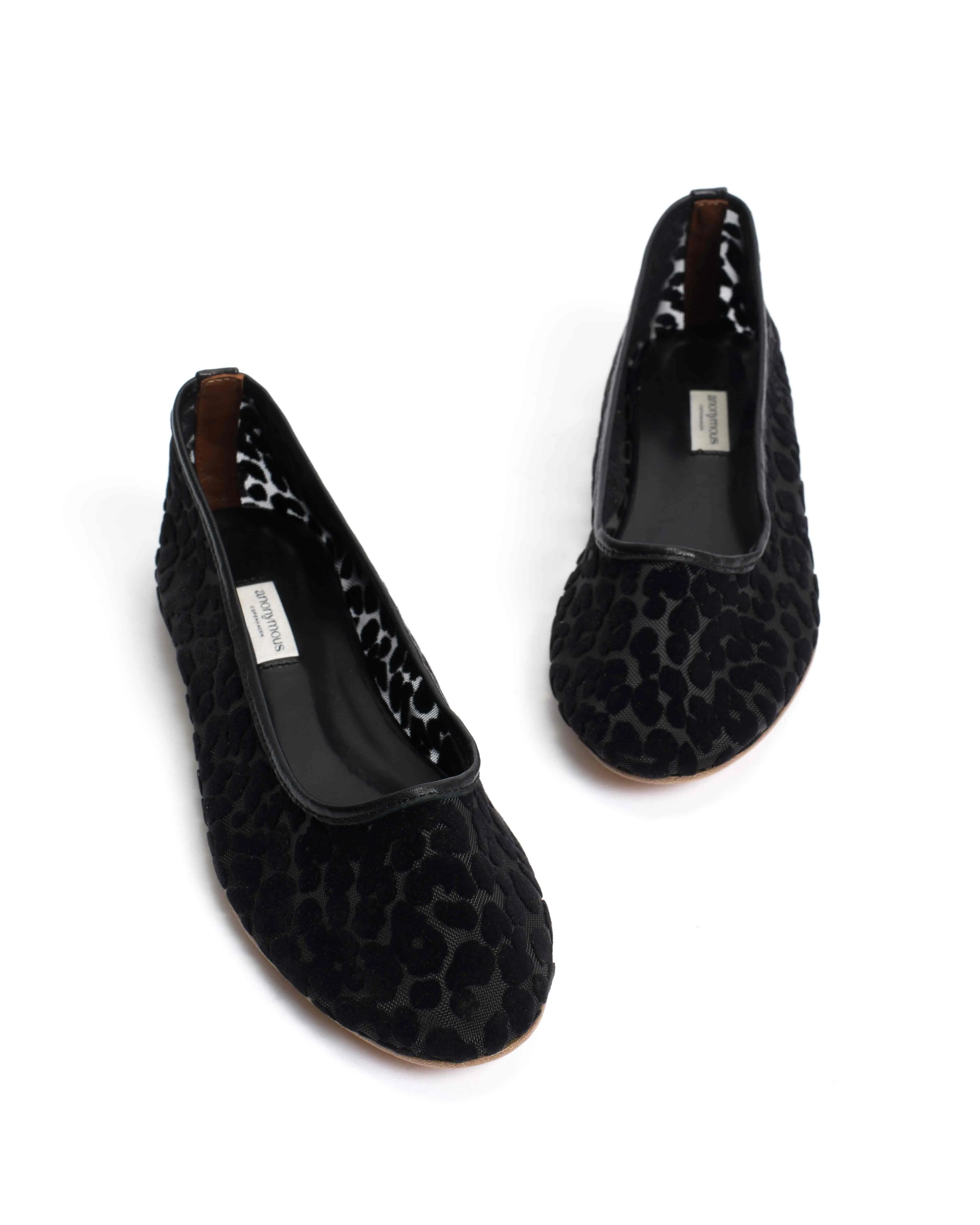 Sacha mosquito Shiny lamb & mosquito velvet leopard Black