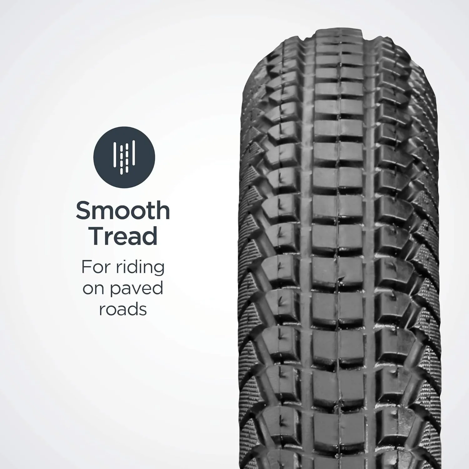 Schwinn Replacement Bike Tire, Mountain, Hybrid, Cruiser Bike Tires, Smooth Tread, Puncture Guard, Fits Internal Rim Widths 19mm-29mm, PSI Range 40 to 65, Bicycle Replacement Parts