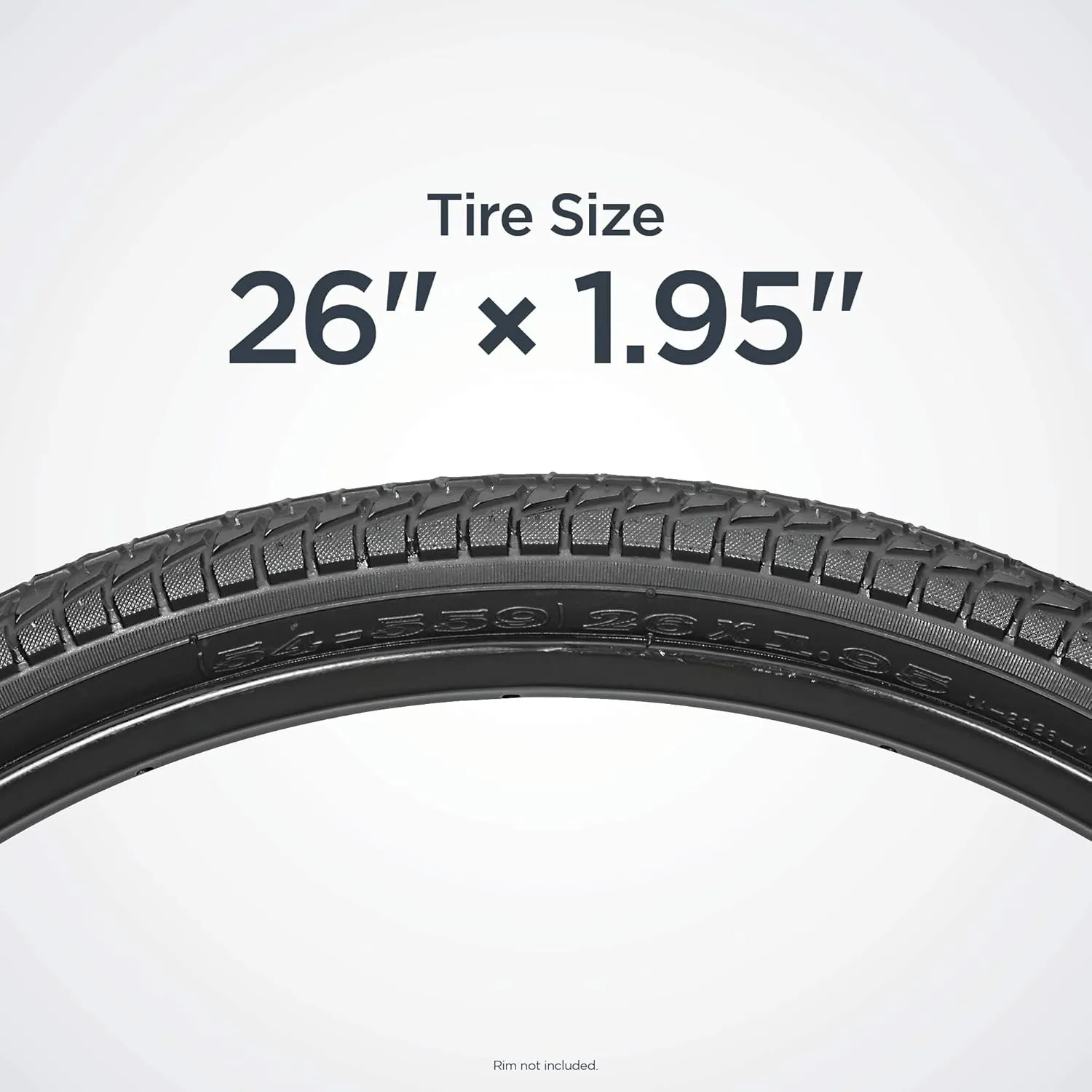Schwinn Replacement Bike Tire, Mountain, Hybrid, Cruiser Bike Tires, Smooth Tread, Puncture Guard, Fits Internal Rim Widths 19mm-29mm, PSI Range 40 to 65, Bicycle Replacement Parts