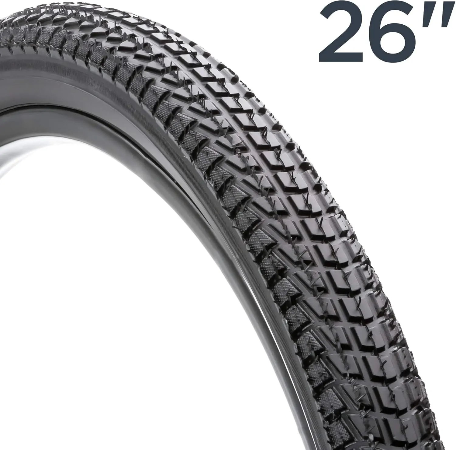 Schwinn Replacement Bike Tire, Mountain, Hybrid, Cruiser Bike Tires, Smooth Tread, Puncture Guard, Fits Internal Rim Widths 19mm-29mm, PSI Range 40 to 65, Bicycle Replacement Parts