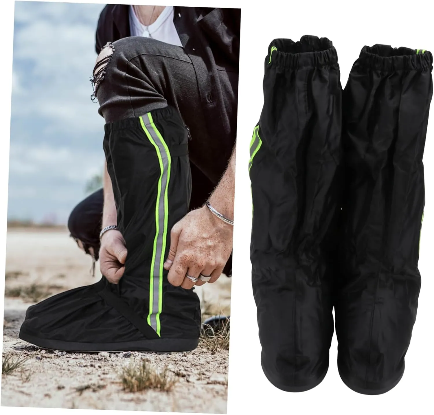 Shoe Cover Boot Gaiters Rain Boots Rain Shoe Gaiters for Hiking Boots Shoe Sole Protector Boot Snake