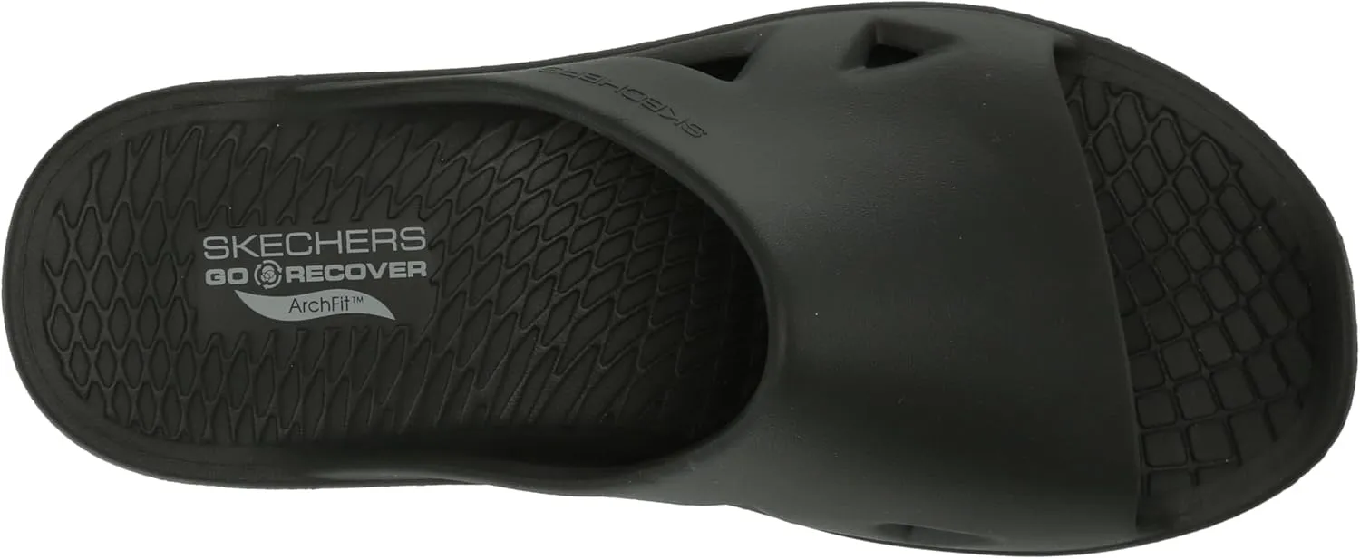 Skechers Men's Go Recover Refresh Dual Density Arch Fit Slide Sandals