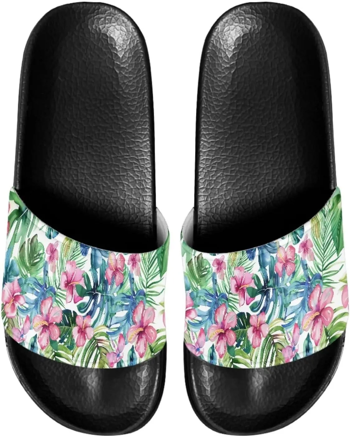Slide Sandals for Ladies Casual Pillow House Sandals Open Toe Comfortable Shower Shoes Non-Slip Sport Shoes Beach Dress Shoes Easy to Clean