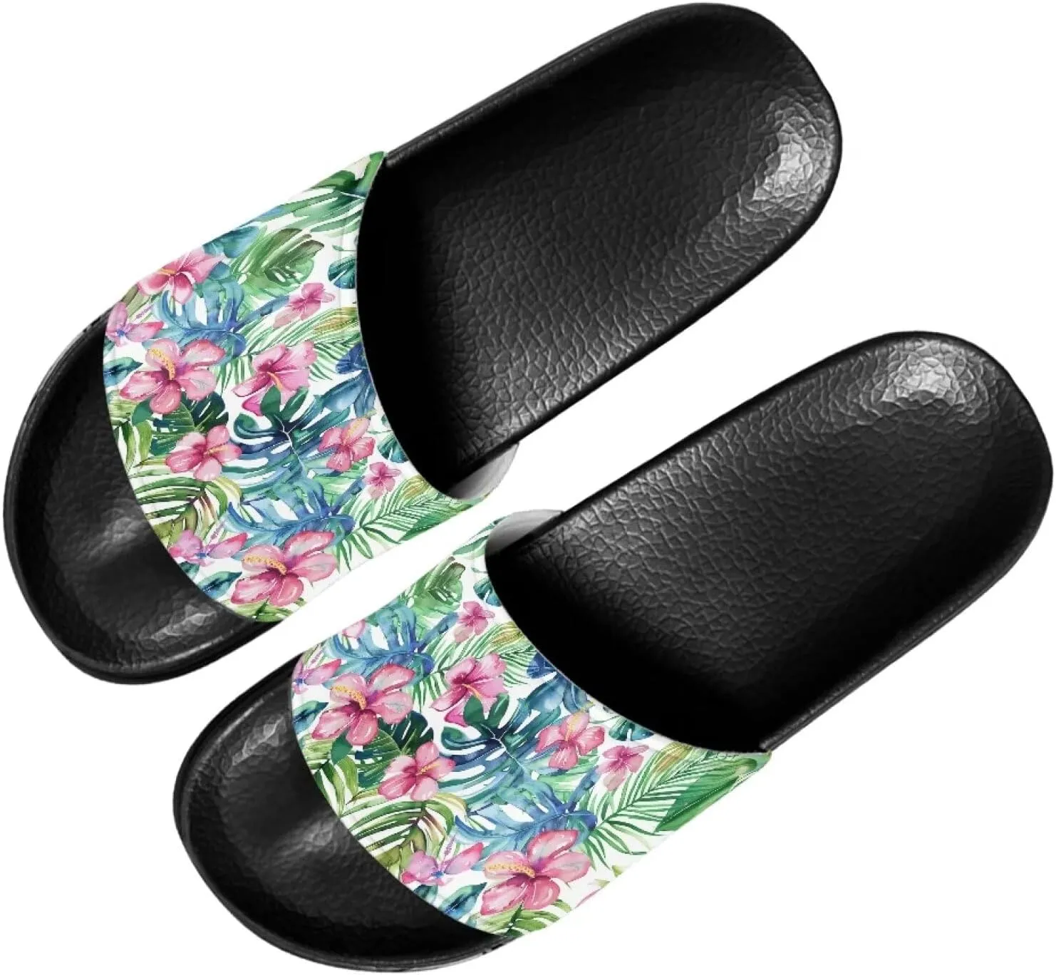 Slide Sandals for Ladies Casual Pillow House Sandals Open Toe Comfortable Shower Shoes Non-Slip Sport Shoes Beach Dress Shoes Easy to Clean