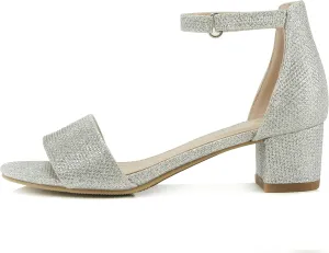 Soda Kids/Children/Girls KICK-2 Wide band Comfortable Sole with Velcor Ankle Strap Block Heel Counter Back Fashion Sandals Shoes