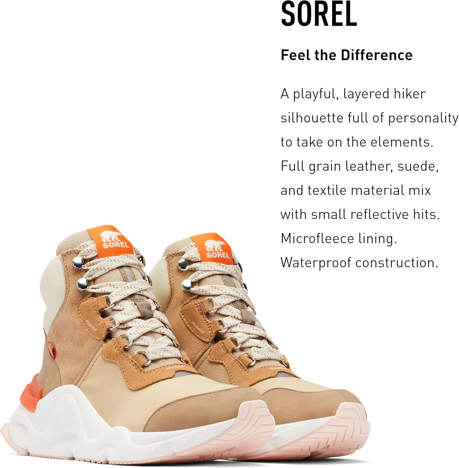 Sorel Women's Kinetic RNEGD Conquest Boot — Waterproof Leather Winter Boots