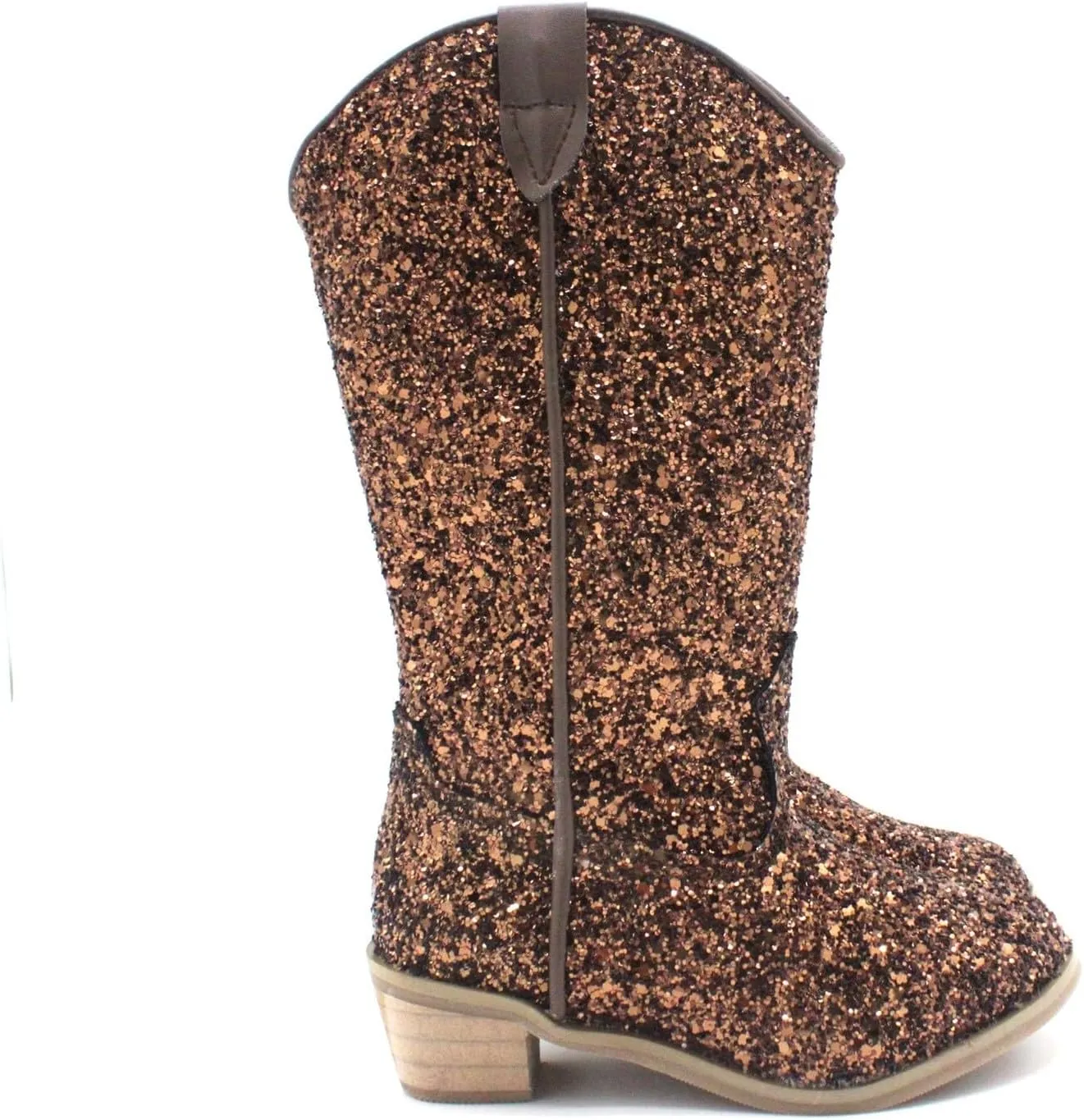 Sparkly Boots for Girls Cowboy Boots Square Toe Kids Boots Embroidered Western Boots Cow Girl Boots for Toddler