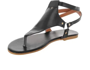 SuanlaTDS Womens Flat Sandals Dressy Flip Flops Buckle Ankle Strap 2025 Comfortable Summer Casual Thong Gladiat0or Roman Shoes Boho Open Toe Outdoor Walking Low Heels Party Sandal