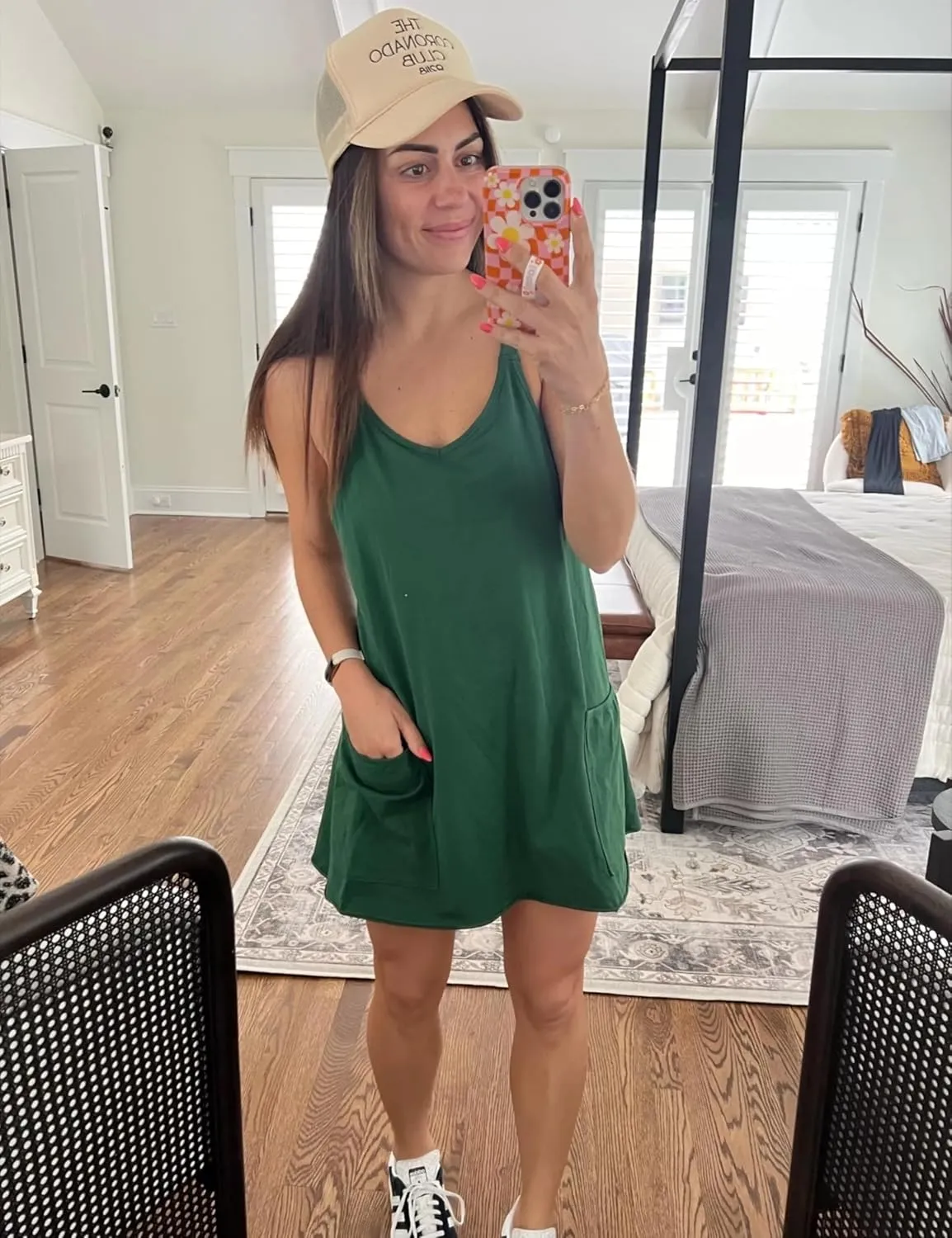 Summer Dress for Women 2025 Hot Shot Mini Romper Dresses Athletic Spaghetti Strap Tennis Dress Built in Shorts