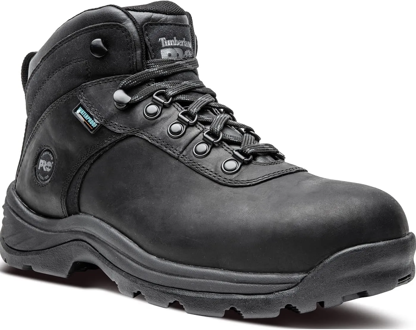 Timberland Men's Flume Mid Steel Safety Toe Wateproof Work ST WP