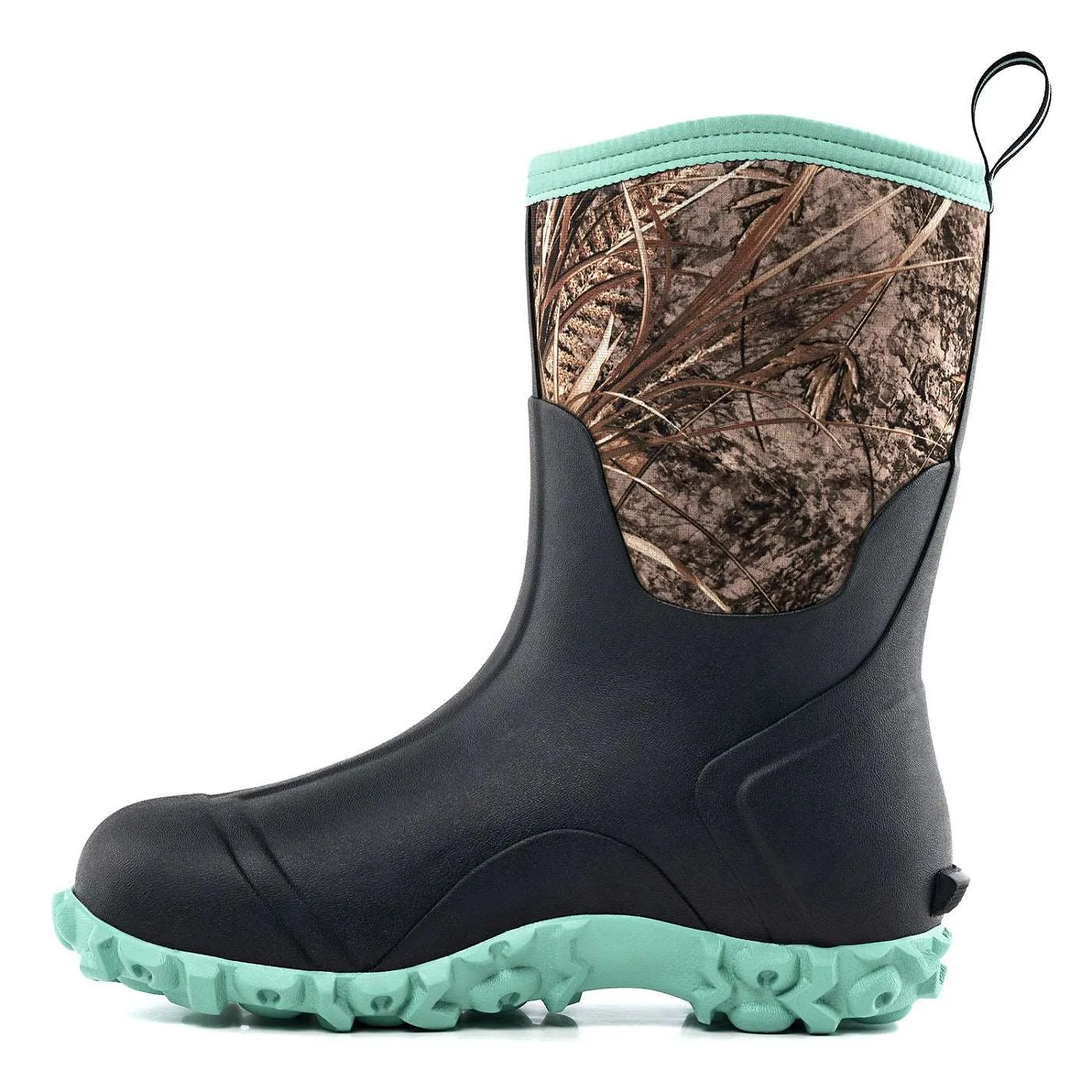 Trudave Green Women’s Rainproof Boots, Camo Rubber Shoes