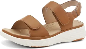 UBFEN Womens Platform Sandals Wedge Walking Comfortable Casual Adjustable Strap Lightweight Open Toe