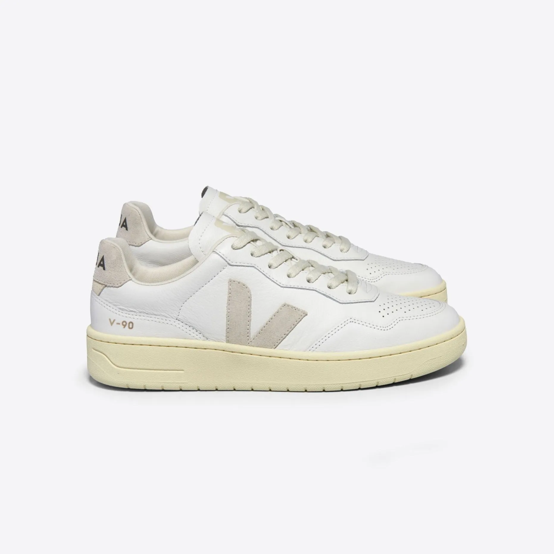 V-90 Leather Sneaker (White   Natural)