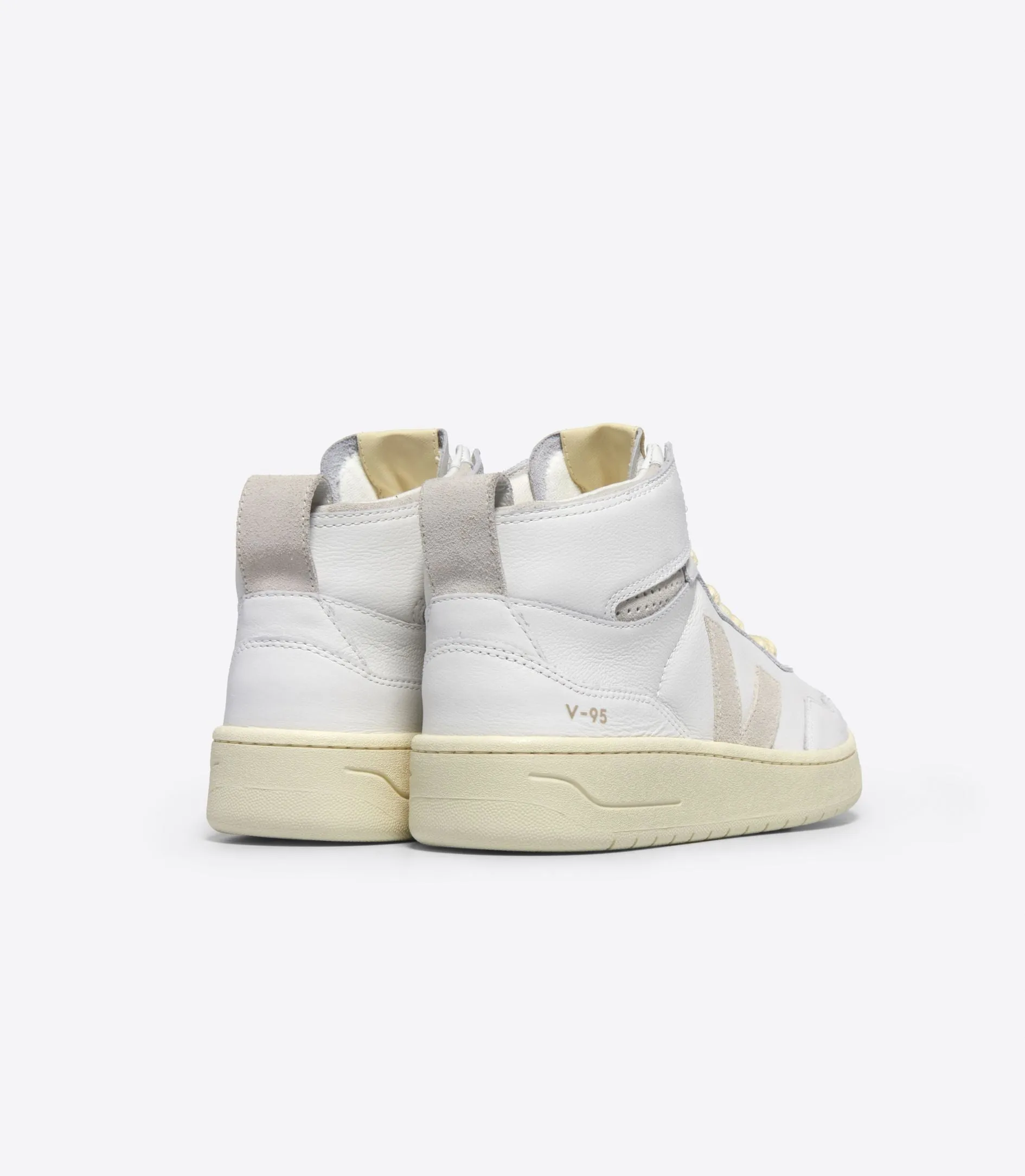 V-95 Leather White Natural Sneakers