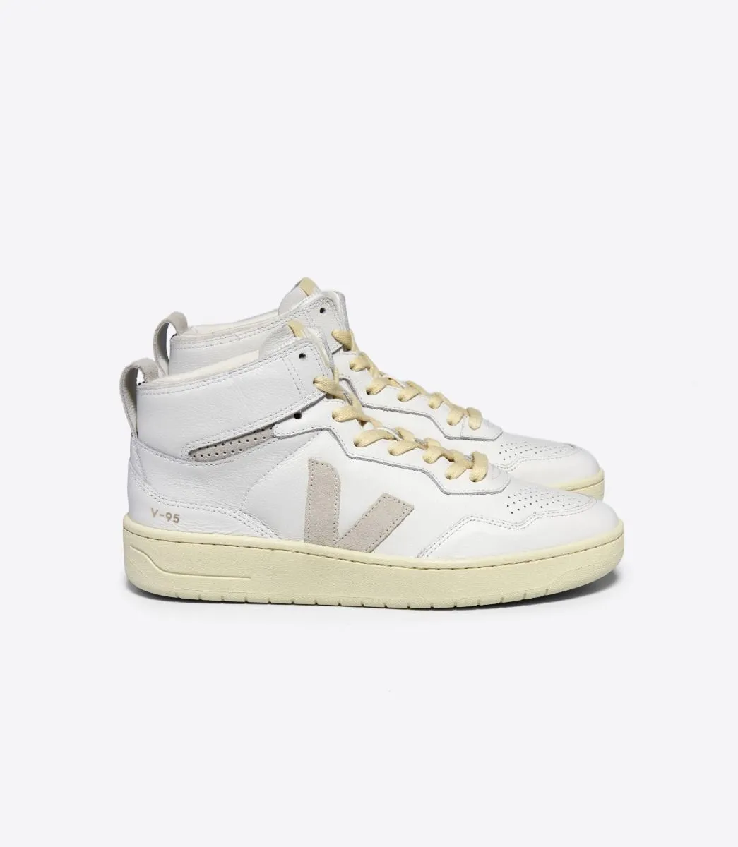 V-95 Leather White Natural Sneakers