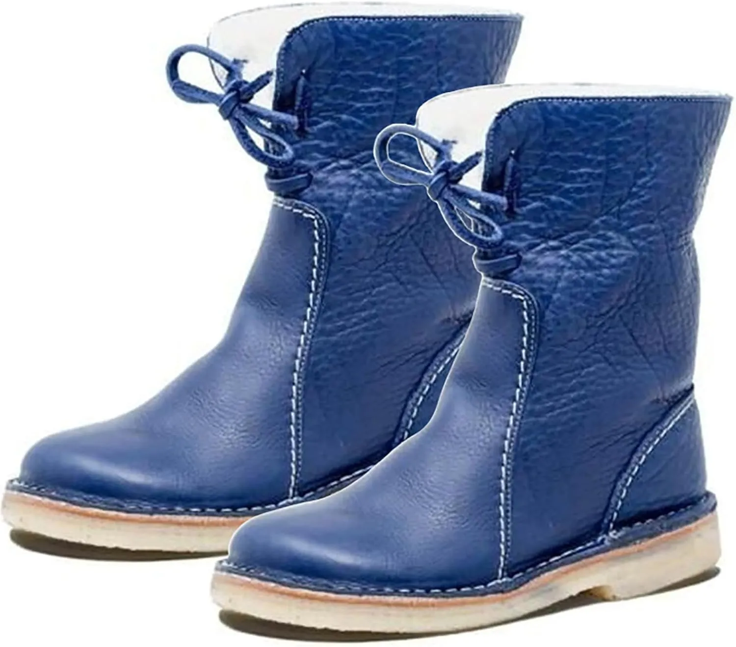 Vintage Buttery-Soft Waterproof Wool Lining Boots,Vintage Buttery-Soft Wool Lining Boots PU Leather
