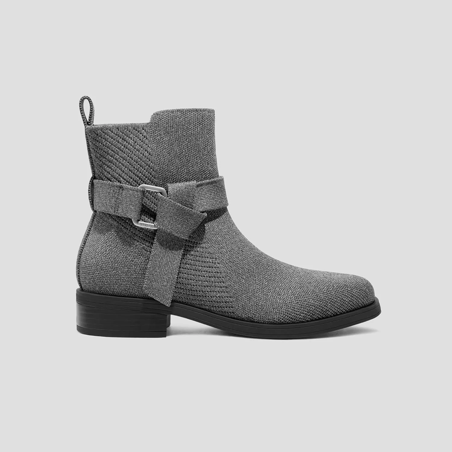VIVAIA Cailyn Women's Ankle Boots Knight Women's Boots Square Toe Peplum Wide Toe Waterproof Boots